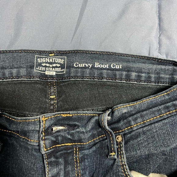 Lot of 4 Levi’s Signature Curvy Jeans | 2 Black 2 Blue | Women’s 14 - Picture 8 of 11